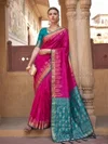 Dola Silk By Ast Rich Silk Fabric Zari Weaving Work Saree